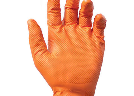 GUANTI REFLEXX MOD. FULLGRIP N85 IN NITRILE ARANCIO CONF.DA PZ.50
