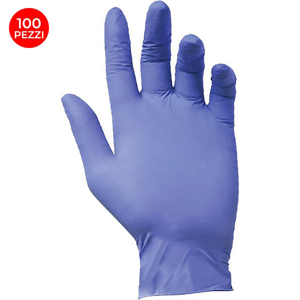 GUANTI REFLEXX MOD. R76 IN NITRILE COLORE AZZURRO CONF.DA PZ.100