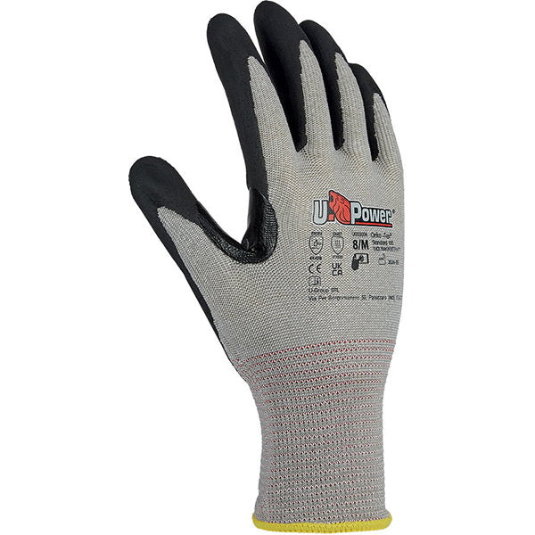 U-POWER GUANTI MOD. HIGH COLORE GRIGIO/NERO