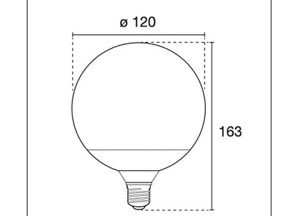 CENTURY LAMPADINA LED HARMONY 80 GLOBO G120 230V E27 IP20