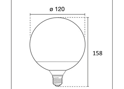 CENTURY LAMPADINA LED HARMONY 80 GLOBO G120 230V E27 IP20
