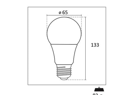 CENTURY LAMPADINA LED HARMONY 80 GOCCIA DIMM. 230V 20W E27 4000K 2450LM