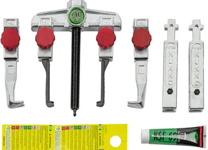 KUKKO SET ESTRATTORI UNIVERSALI A 2 BRACCI CON PROLUNGHE IN CASSETTA