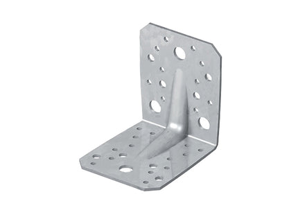 TECFI PIASTRA ANGOLARE PESANTE NERVATA ZINCATA ART. KS02 MM 90X105X2,5