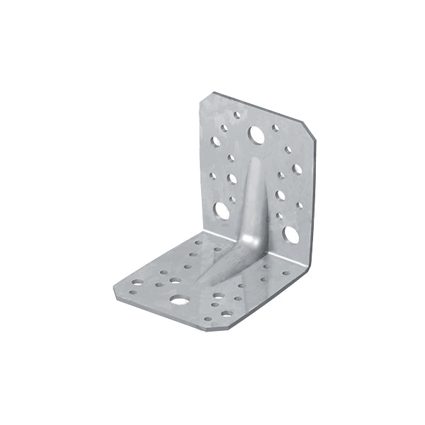 TECFI PIASTRA ANGOLARE PESANTE NERVATA ZINCATA ART. KS02 MM 90X105X2,5