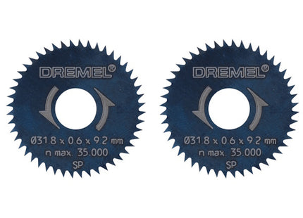 DREMEL ART.   546 LAME PER RIFILATURA/SQUADRATURA D.MM31,8 CONF.DA PZ2