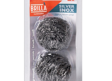 LA BRIANTINA PAGLIETTE ABRASIVE IN ACCIAIO INOX IN CONF.DA PZ2