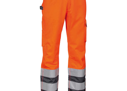 COFRA PANTALONE ALTA VISIBILITA' LIGHT ARANCIO FLUO/ANTRACITE