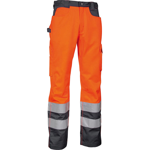 COFRA PANTALONE ALTA VISIBILITA' LIGHT ARANCIO FLUO/ANTRACITE