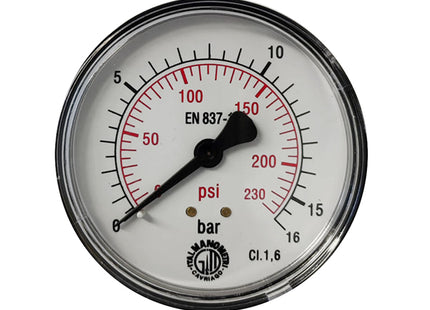 ITALMANOMETRI MANOMETRO D.MM 63 POSTERIORE DA 1/4"