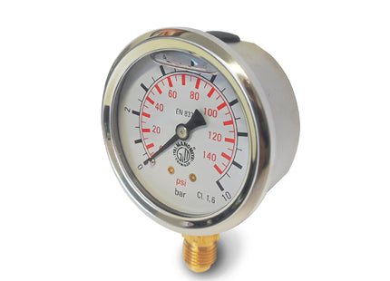 ITALMANOMETRI MANOMETRO CON GLICERINA D.MM 63 RADIALE 1/4"