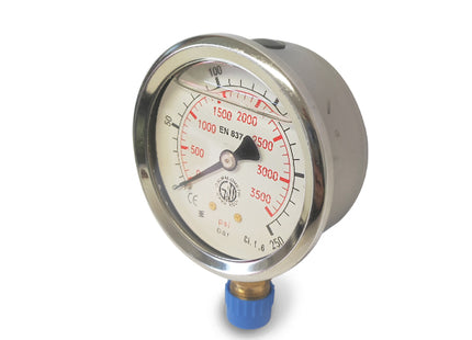 ITALMANOMETRI MANOMETRO CON GLICERINA D.MM 63 RADIALE 1/4"