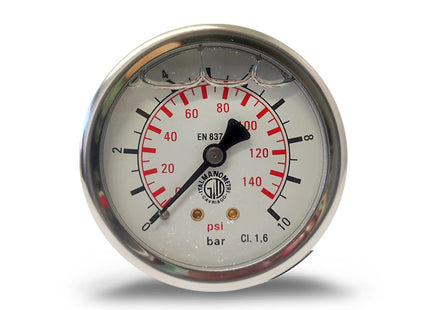 ITALMANOMETRI MANOMETRO CON GLICERINA D.MM 63 POSTERIORE 1/4"