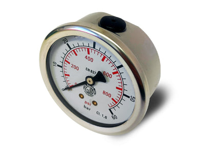 ITALMANOMETRI MANOMETRO CON GLICERINA D.MM 63 POSTERIORE 1/4"