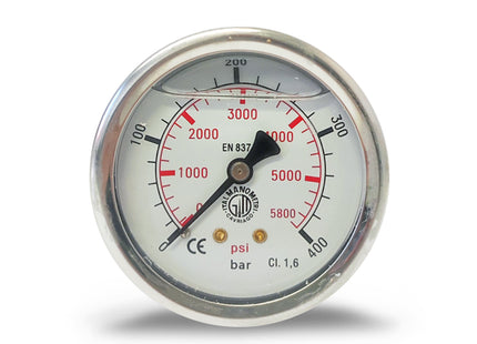 ITALMANOMETRI MANOMETRO CON GLICERINA D.MM 63 POSTERIORE 1/4"