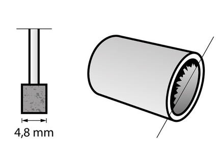 DREMEL ART.  8153 MOLETTE ABRASIVE CILINDRICHE D.MM4,8 CON GAMBO PZ3
