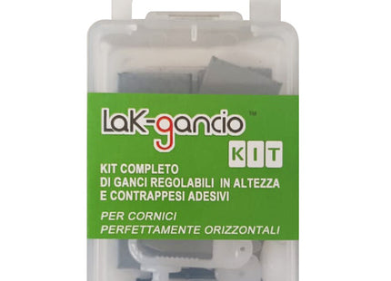 LAK-GANCIO GANCI APPENDI QUADRI REGOLABILI IN ALTEZZA MOD. KIT CONF.PZ6