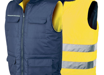 ISSA GILET REVERSE ALTA VISIBILITA' GIALLO FLUO/BLU NAVY