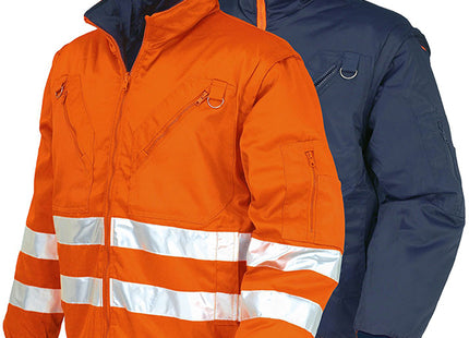 ISSA GIUBBINO PILOT REVERSIBILE ALTA VISIBILITA' ARANCIO FLUO