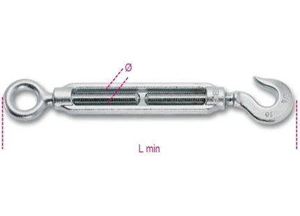 ROBUR TENDITORI AD OCCHIO E GANCIO ZINCATI ART.8006Z