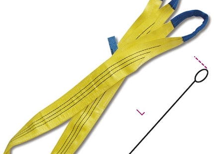 ROBUR FASCIA DI SOLLEVAMENTO ART.8156 WLL KG3000 COLORE GIALLO