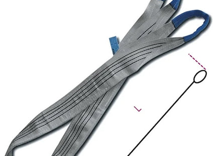 ROBUR FASCIA DI SOLLEVAMENTO ART.8157 WLL KG4000 COLORE GRIGIO
