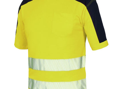 ISSA T-SHIRT ALTA VISIBILITA' GIALLO FLUO/BLU NAVY