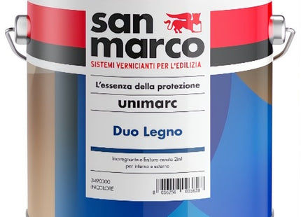SAN MARCO UNIMARC DUO IMPREGNANTE E FINITURA CERATA ALL'ACQUA PER LEGNO