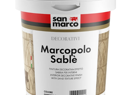 SAN MARCO MARCOPOLO SABLE' ARGENTO FINITURA DECORATIVA EFFETTO SABBIA