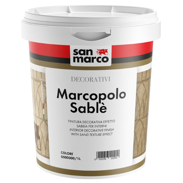 SAN MARCO MARCOPOLO SABLE' ARGENTO FINITURA DECORATIVA EFFETTO SABBIA