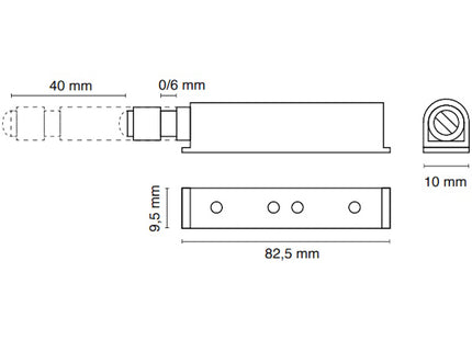 METAL STYLE PREMI/APRI CON MAGNETE IN PLASTICA  MM120X75