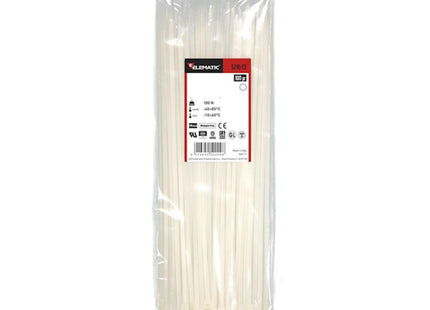 ELEMATIC FASCETTE DI CABLAGGIO IN NYLON NATURALE IN CONF.DA PZ100