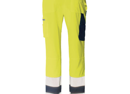 ISSA PANTALONE ALTA VISIBILITA' LIGHT GIALLO FLUO/BLU NAVY
