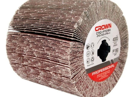 CROWN RULLO ABRASIVO LAMELLARE PER SATINATRICE D.MM110X100 FORO D.MM19