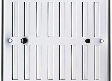 LA VENTILAZIONE GRIGLIA ALLUMINIO CON DOSATORE ARIA MM190X168 GRIGIO