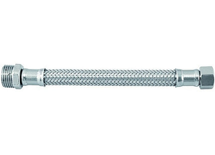 IDRO-BRIC FLESSIBILE PER ACQUA INOX AISI 304 D.MM10 ATTACCO 1/2"MX3/8"F