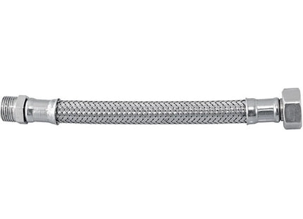 IDRO-BRIC FLESSIBILE PER ACQUA INOX AISI 304 D.MM10 ATTACCO 3/8"MX1/2"F