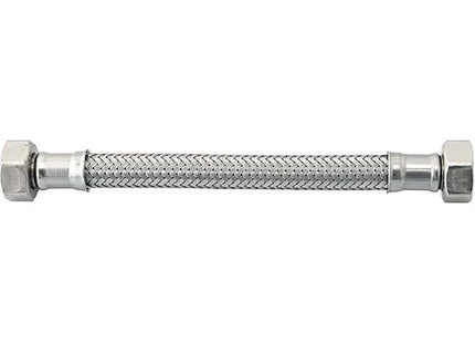 IDRO-BRIC FLESSIBILE PER ACQUA INOX AISI 304 D.MM10 ATTACCO 3/8"FX1/2"F