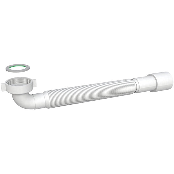 IDRO-BRIC TUBO FLESSIBILE AD ANGOLO CON GHIERA PLASTICA