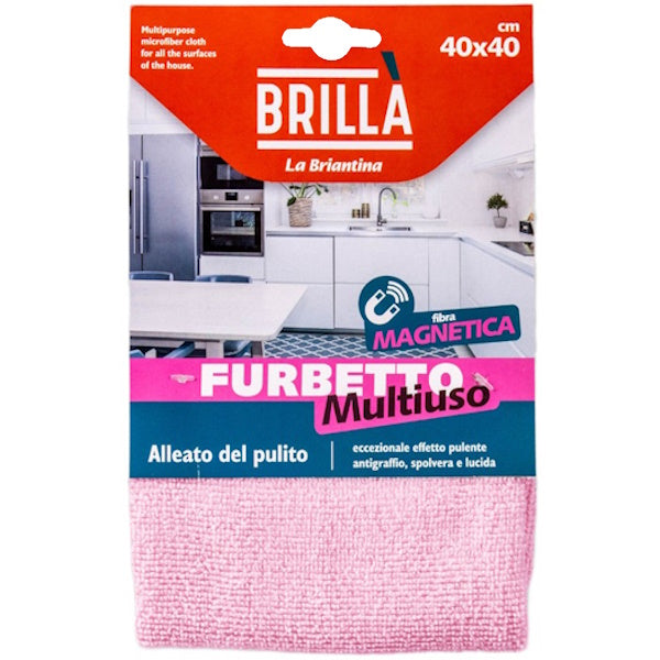 LA BRIANTINA PANNO IN MICROFIBRA FURBETTO MULTIUSO DA CM40X40