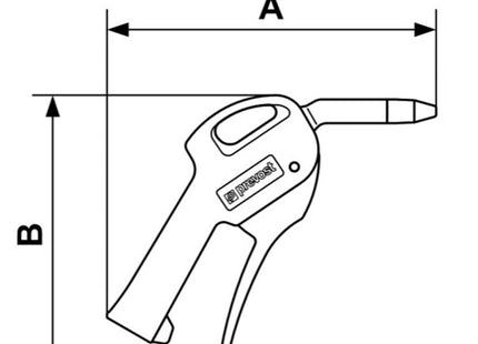 PREVOST PISTOLA DI SOFFIAGGIO ARIA UGELLO ANTIGRAFFIO ART.27102 PREP