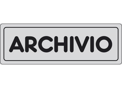 SEGNALE ARCHIVIO IN ALLUMINIO MM300X100