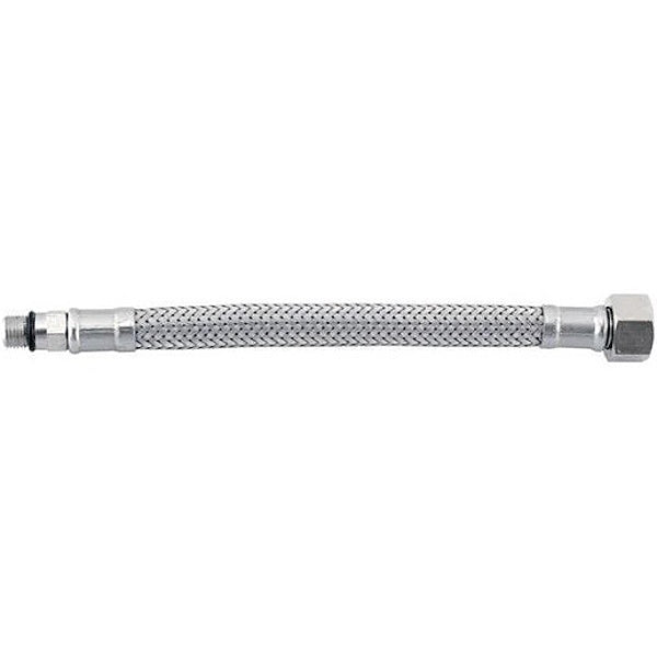 IDRO-BRIC FLESSIBILE PER ACQUA INOX AISI 304 D.MM 8X 400 M10X1-1/2"F