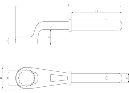 BETA    91 CHIAVE POLIGONALE CURVA