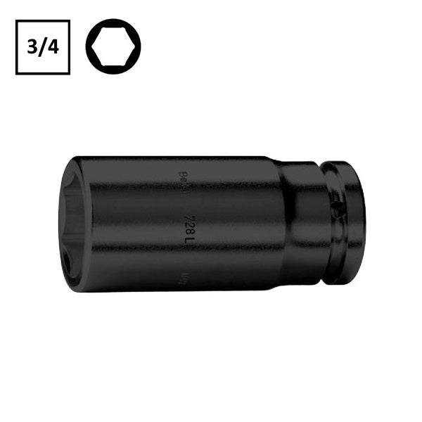 BETA   728LS CHIAVE A BUSSOLA MACCHINA ESAGONALE LUNGA SOTTILE 3/4"