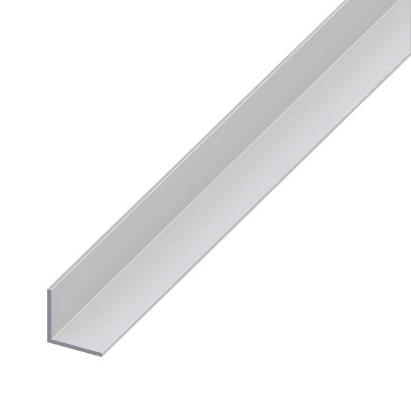ALFER ANGOLARE LATI UGUALI ALLUMINIO ANODIZZATO ARGENTO MM10X10X1 MT1
