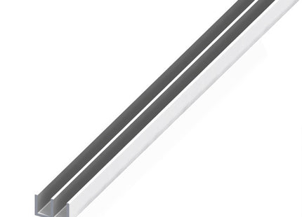 ALFER PROFILO GUIDA ALLUMINIO ANODIZZATO ARGENTO MT.1
