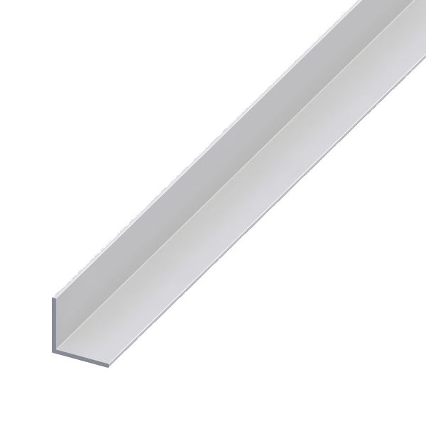 ALFER ANGOLARE LATI UGUALI ALLUMINIO ANODIZZATO ARGENTO MM10X10X1 MT2