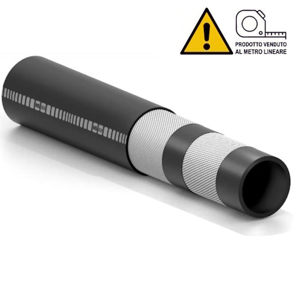 IVG AIR-WATER 20 TUBO ARIA/ACQUA IN GOMMA SINTETICA NERO
