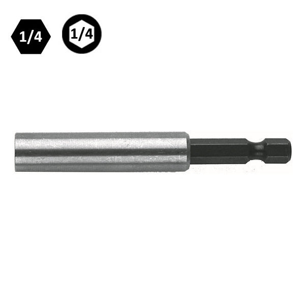 SCU PORTAINSERTI BITS MAGNETICO TIPO LUNGO ATTACCO DA 1/4"